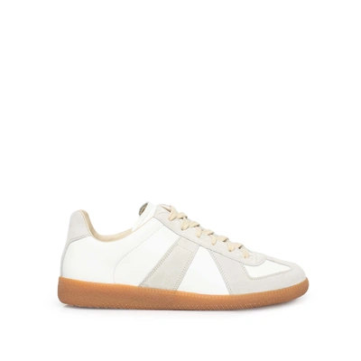 Maison Margiela Replica Leather Sneakers In Mixed Colours