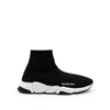 Balenciaga Speed 2.0 Logo-print Glittered Stretch-knit High-top Sneakers