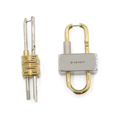 Givenchy Women's Mis-matched Lock Earrings In Gold Silver