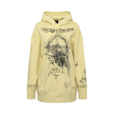 Givenchy 印花超大款连帽衫 In Yellow
