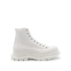 ALEXANDER MCQUEEN TREAD SLICK CANVAS LACE-UP BOOTS