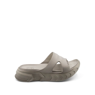 Givenchy Marshmallow Slider Sandals In Gray