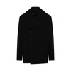 GIVENCHY HOOK & BAR QUILTED PEACOAT