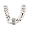 GIVENCHY G CHAIN LOCK SMALL SILVER BRACELET