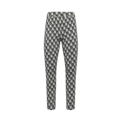 WE11 DONE MEN'S FITTED KNIT SIDE OPEN JACQUARD TROUSER