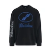 WE11 DONE LOGO OVERSIZES SWEATSHIRT