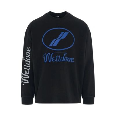 WE11 DONE MEN'S LOGO OVERSIZES SWEATSHIRT