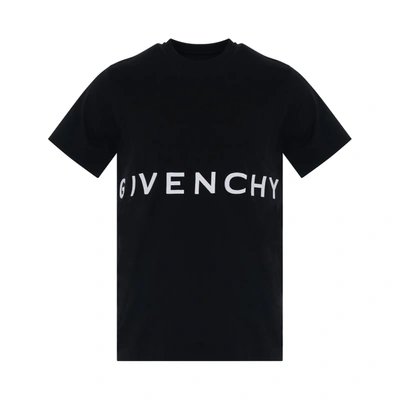 Givenchy 4g Logo Slim Fit T-shirt In Noir