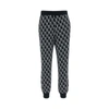 We11 Done Black Wool & Cashmere Knit Logo Leggings