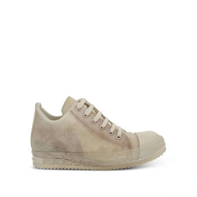 Rick Owens Women's Low Leather Sneakers In Nude