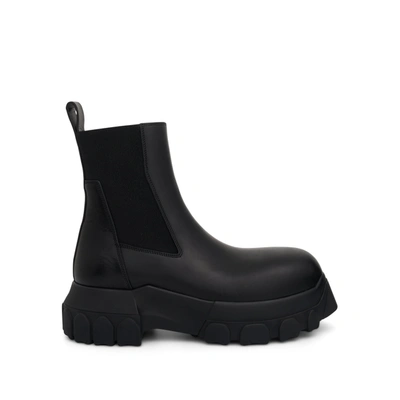 RICK OWENS WOMEN'S BEATLE BOZO TRACTOR LEATHER BOOTS