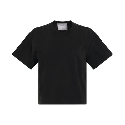 Sacai S Cotton Jersey T-shirt With Pocket