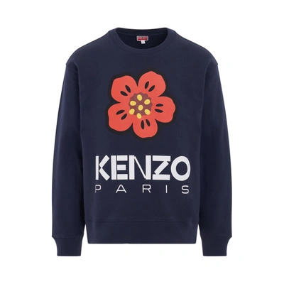 Kenzo Boke Flower Sweatshirt In Blue