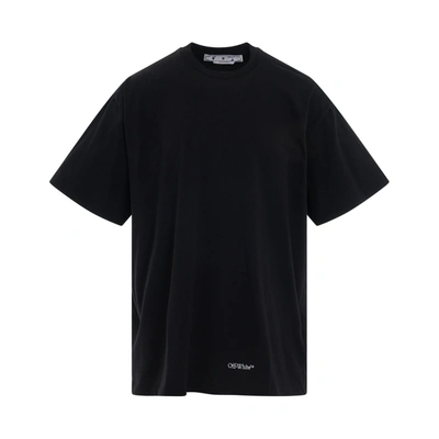 Off-white Scribble Diagonal Oversized T-shirt In Black White