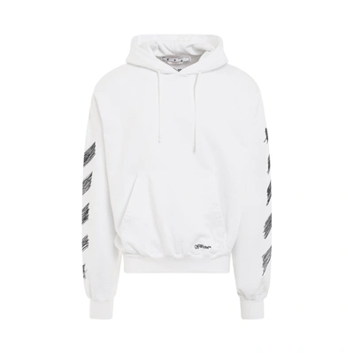Off-white Off- Diag Scribble Hoodie In White