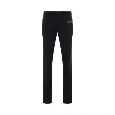 Off-white Corp Tailored Trousers In Black