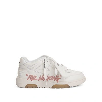 Off-white Out Of Office For Walking 低帮运动鞋 In White Pink