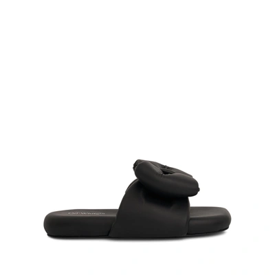 Off-white Nappa Extra Padded Slipper In Black