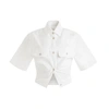 Off-white Toybox Cinched Cropped Shirt