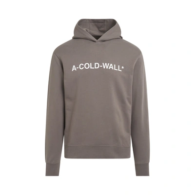 A-cold-wall* Essential Logo-print Hoodie In Grey