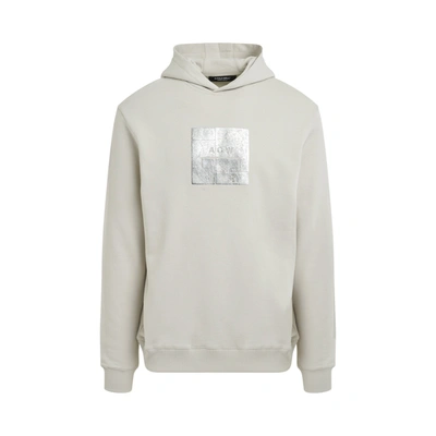 A-cold-wall* Foil Grid Hoodie In Gray