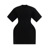 Balenciaga Hourglass Short Sleeve Round Neck Dress