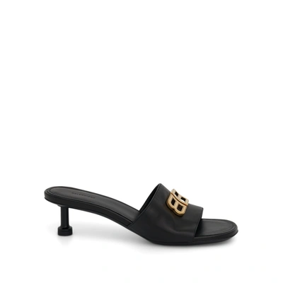 Balenciaga Groupie Sandal In Black