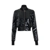 RICK OWENS CROPPED FLIGHT EMBROIDERED BOMBER JACKET