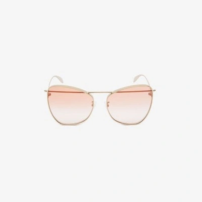 Alexander Mcqueen Cat Eye Frame Sunglasses In Pink