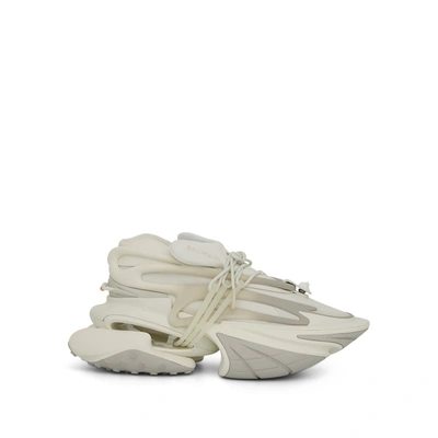 Balmain White Unicorn Sneakers In Blanco