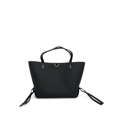 Chloé Sense Small East West Leather Tote In Black