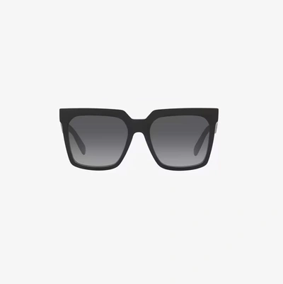 Celine Womens Black Cl4055in Rectangular Acetate Sunglasses