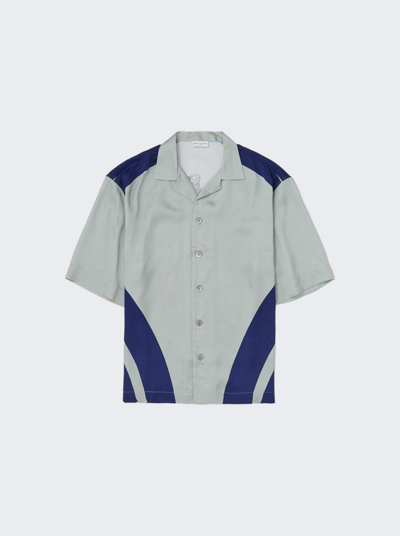 Dries Van Noten Cassi Short Sleeve Shirt In Grey