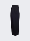 Khaite Loxley Viscose Blend Maxi Skirt In Black
