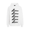 WE11 DONE MULTIPLE FRONT LOGO HOODIE