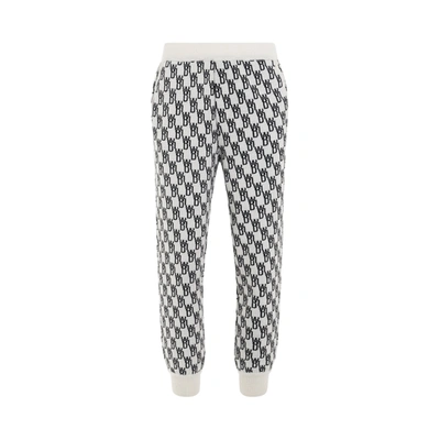 We11 Done Logo Knit Jacquard Trouser