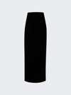 Wardrobe.nyc Velvet Column Skirt In Black