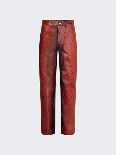 Marine Serre Airbrushed Pants In Orange