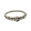 ALEXANDER MCQUEEN BEADED SKULL MOTIF BRACELET