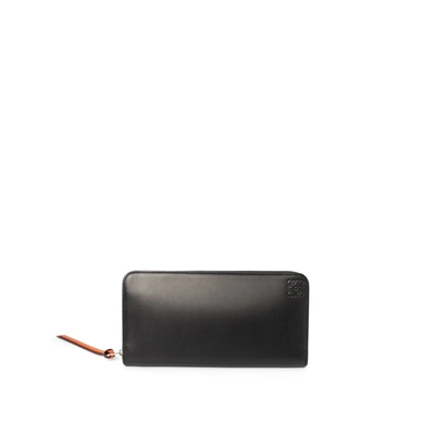 Loewe Rainbow Zip Around Wallet In Black