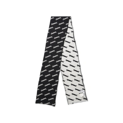 Ambush Intarsia Logo-knit Virgin Wool-blend Scarf In Schwarz