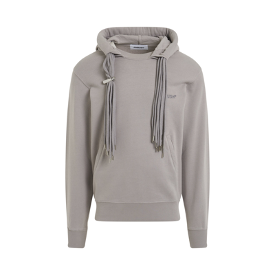 Ambush Multicord-drawstring Cotton Hoodie In Ash Ash