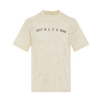 Alyx Logo Print Translucent S/s T-shirt In White