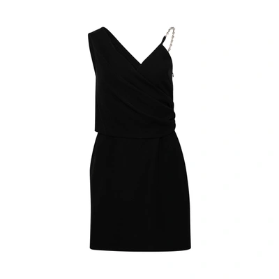 Givenchy Short Dress With Drapped Top In Black