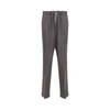 Maison Margiela Womens Formal Wide-leg Wool Trousers Medium Grey