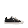 Maison Margiela Black Leather And Canvas New Evolution Sneakers
