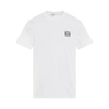 Loewe Two-tone Anagram Embroidery Cotton T-shirt Clothing In White