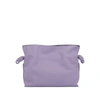 Loewe Mini Leather Flamenco Clutch Bag In Lavender