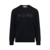 ALEXANDER MCQUEEN CHAIN EMBROIDERED KNIT SWEATER