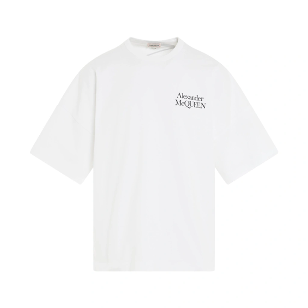 Alexander Mcqueen Exploded Logo T-shirt In White | ModeSens